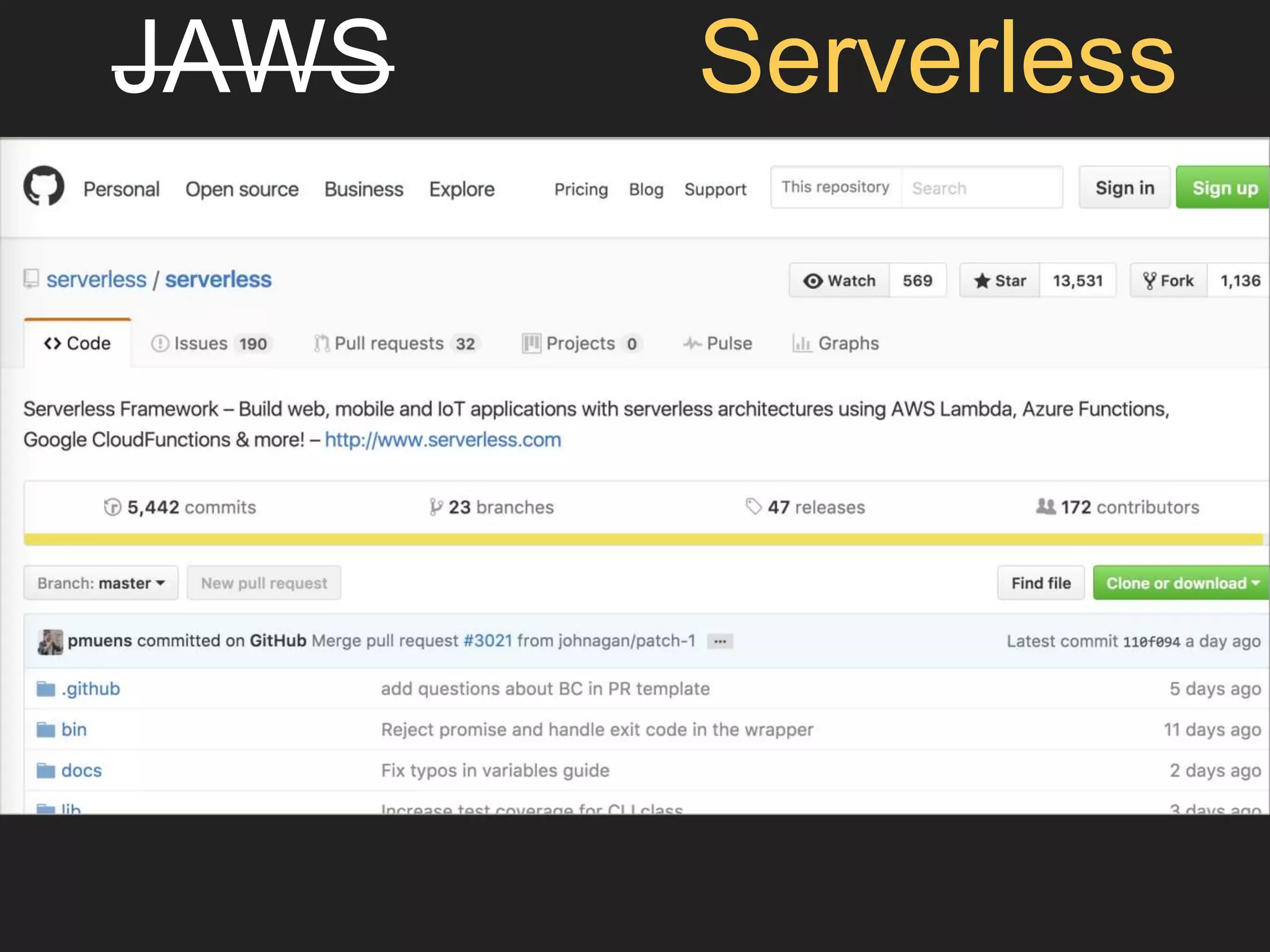 JAWS Serverless
 