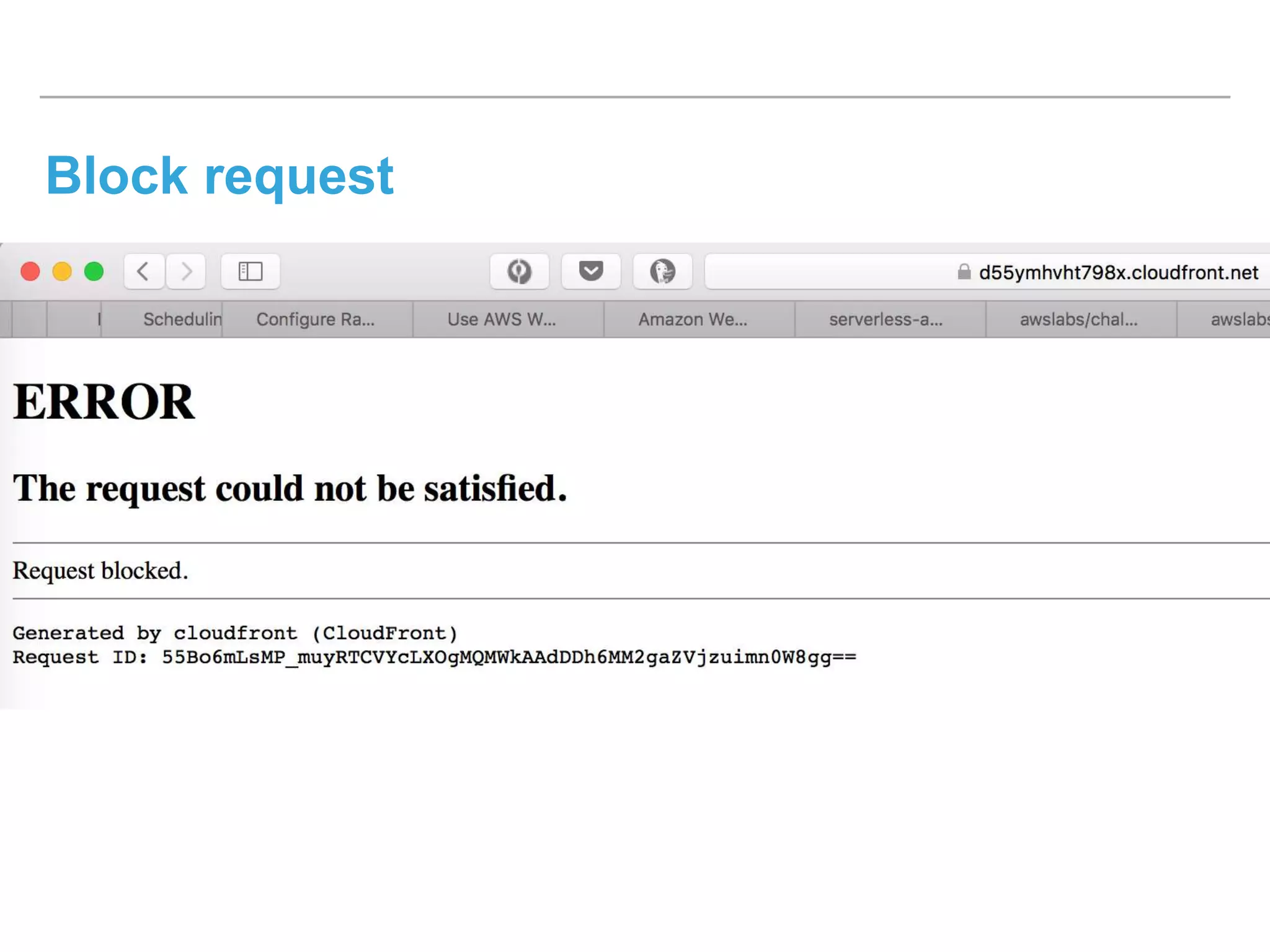 Block request
 