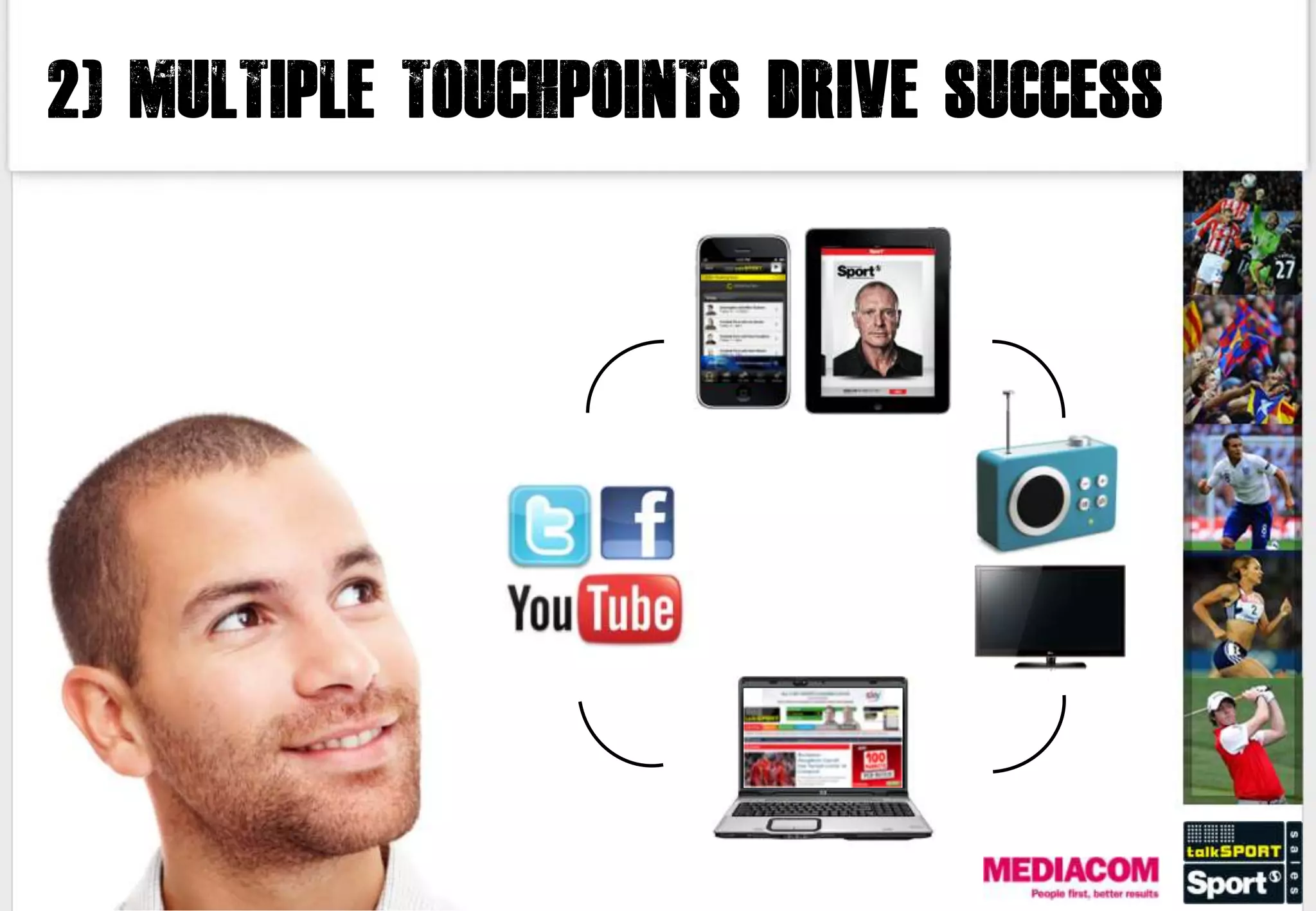 2) MULTIPLE TOUCHPOINTS DRIVE SUCCESS
 