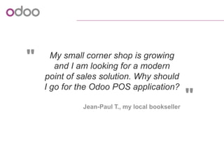 Discover Odoo POS in v8: your shop ready to use in 20 min