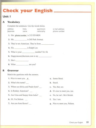 Talk time 1 | PDF