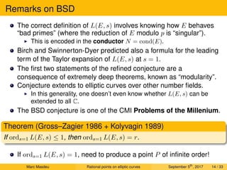 Rational points on elliptic curves | PDF