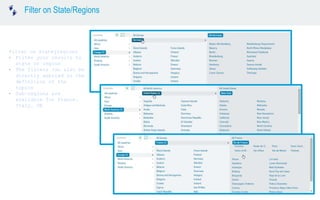 Filter on State/Regions
•
•
•