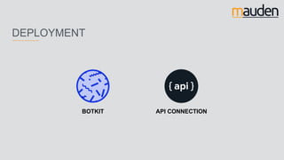 DEPLOYMENT
API CONNECTIONBOTKIT
 