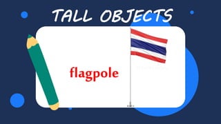 TALL OBJECTS
flagpole
 