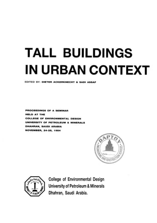 Tall buildings in urban context