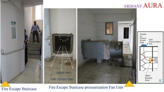 ARIHANT AURA
Fire Escape Staircase Fire Escape Staircase pressurization Fan Unit
AIR BLOWN
FIRE STAIRS SIDE
 