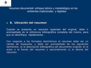 Resúmenes (texto completo)