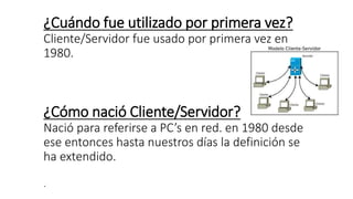 Modelo Cliente Servidor | PPTX