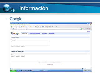 Información Google 
