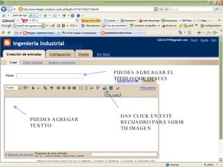 PUEDES AGREAGAR EL TITULO QUE DESEES DAS CLICK EN ESTE RECUADRO PARA SUBIR TU IMAGEN PUEDES AGREGAR TEXTTO