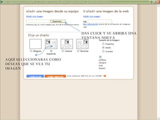 DAS CLICK Y SE ABRIRA UNA VENTANA NUEVA AQUÍ SELECCIONARAS COMO DESEAS QUE SE VEA TU IMAGEN