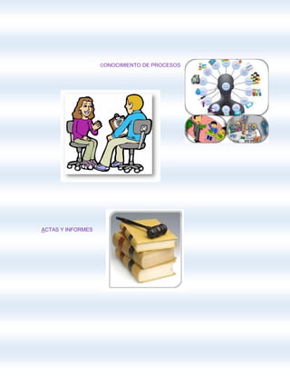 CONOCIMIENTO DE PROCESOS
ACTAS Y INFORMES
 