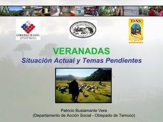 VERANADAS Situación Actual y Temas Pendientes Patricio Bustamante Vera (Departamento de Acción Social - Obispado de Temuco) 