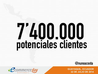 7’400.000potenciales clientes
@nunoacosta
 