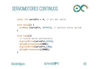 servomotores CONTINUOS
	
  
 