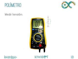 POLÍMETRO
	
  Medir tensión:
 