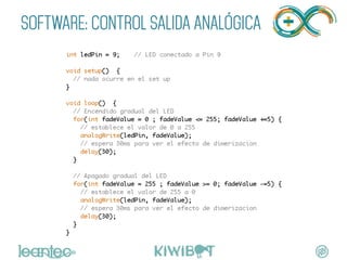 SOFTWARE: CONTROL SALIDA ANALÓGICA
	
 