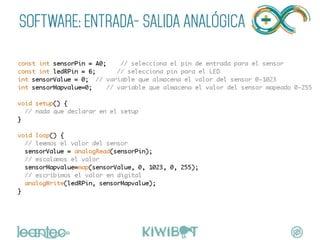 SOFTWARE: ENTRADA- SALIDA ANALÓGICA
	
 