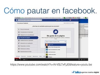 Cómo pautar en facebook. 
https://www.youtube.com/watch?v=N-VSLTxFjJE&feature=youtu.be 
 