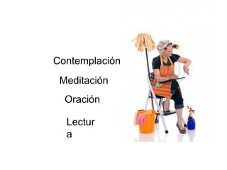 Contemplación
 Meditación
  Oración

  Lectur
  a
 