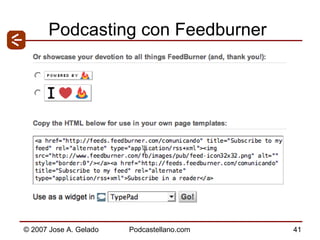 Podcasting con Feedburner 