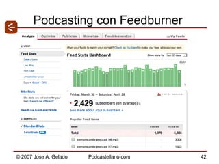 Podcasting con Feedburner 