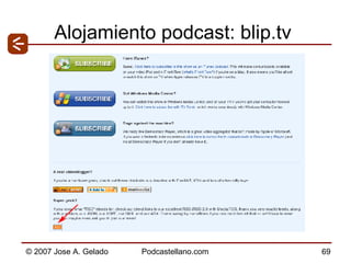 Alojamiento podcast: blip.tv 