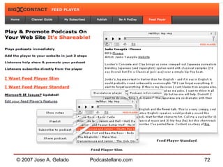 Poner un reproductor en tu blog http://www.bigcontact.com  