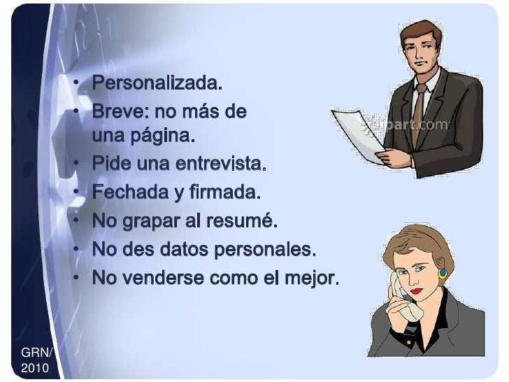 Taller Resume, Carta De Presentacion Y Entrevista De Trabajo