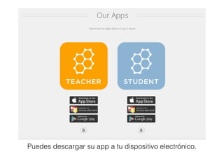 Puedes descargar su app a tu dispositivo electrónico.
