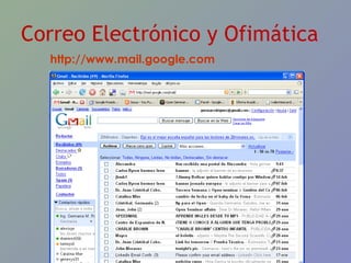 http://www.mail.google.com Correo Electrónico y Ofimática 