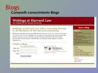Blogs Compartir conocimiento Blogs 