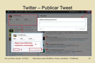 Twitter – Publicar Tweet




Por Luis Pérez Alcaide - 8/2/2012   Taller básico sobre WordPress, Twitter y Facebook - #15MR...