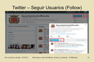 Twitter – Seguir Usuarios (Follow)




Por Luis Pérez Alcaide - 8/2/2012   Taller básico sobre WordPress, Twitter y Facebo...