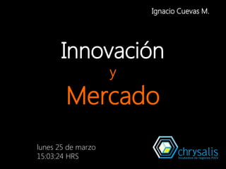 Ignacio Cuevas M.




       Innovación
                    y
        Mercado
lunes 25 de marzo
15:03:24 HRS
 