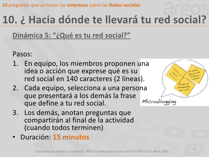 Taller 10 preguntas sobre redes sociales