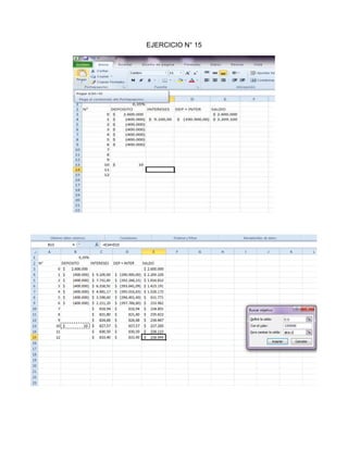 EJERCICIO N° 15