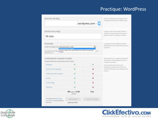 Practique: WordPress
 
