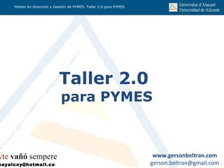 Taller 2.0  para PYMES 