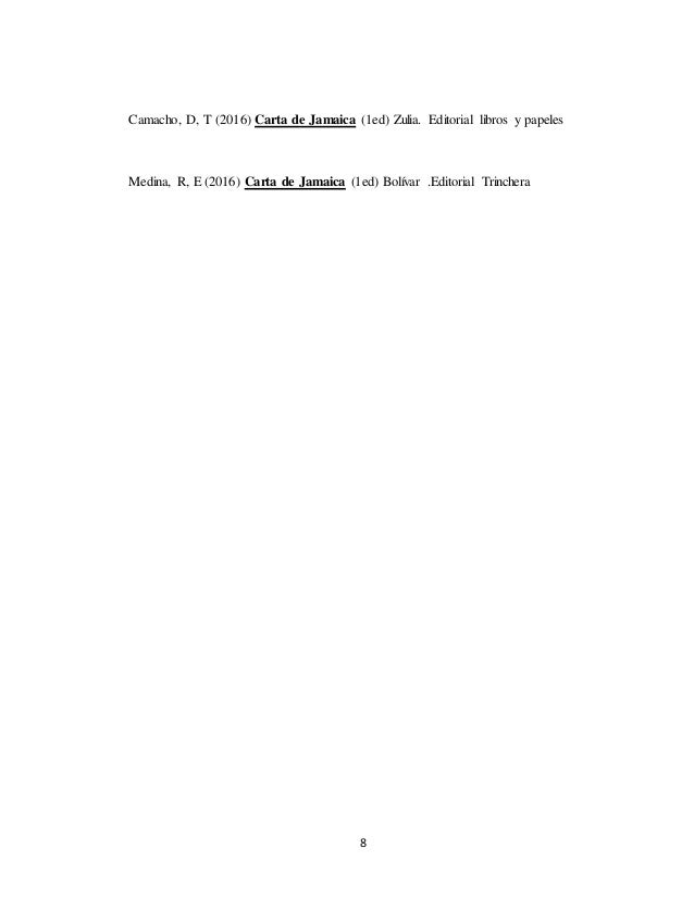 Carta de jamaica