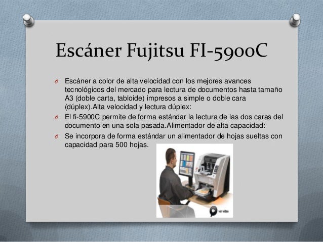 Escáner Fujitsu FI-5900CO Escáner a color de alta velocidad con los mejores avances  tecnológicos del mercado para lectura...