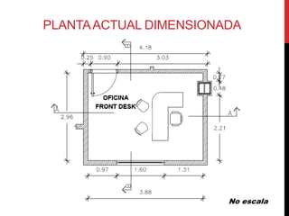 PLANTA ACTUAL DIMENSIONADA




                        No escala
 
