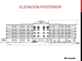 ELEVACIÓN POSTERIOR




                      No escala
 