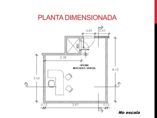 PLANTA DIMENSIONADA




                      No escala
 
