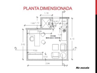 PLANTA DIMENSIONADA




                      No escala
 