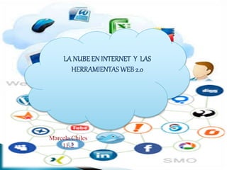 LA NUBEEN INTERNET Y LAS
HERRAMIENTAS WEB 2.0
Marcela Chiles
11-2
 