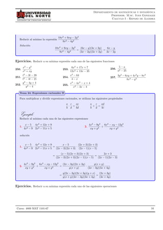 Taller 3 expresiones algebraicas grado 8 | PDF