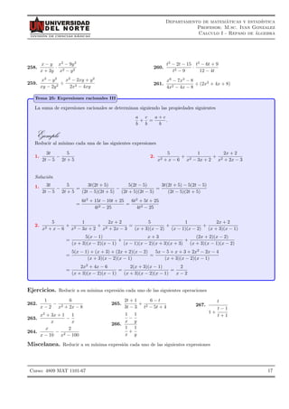 Taller 3 expresiones algebraicas grado 8 | PDF