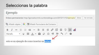 Seleccionas la palabra
 
